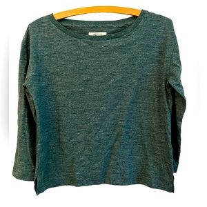 Madewell size XS long sleeve crop top NWT